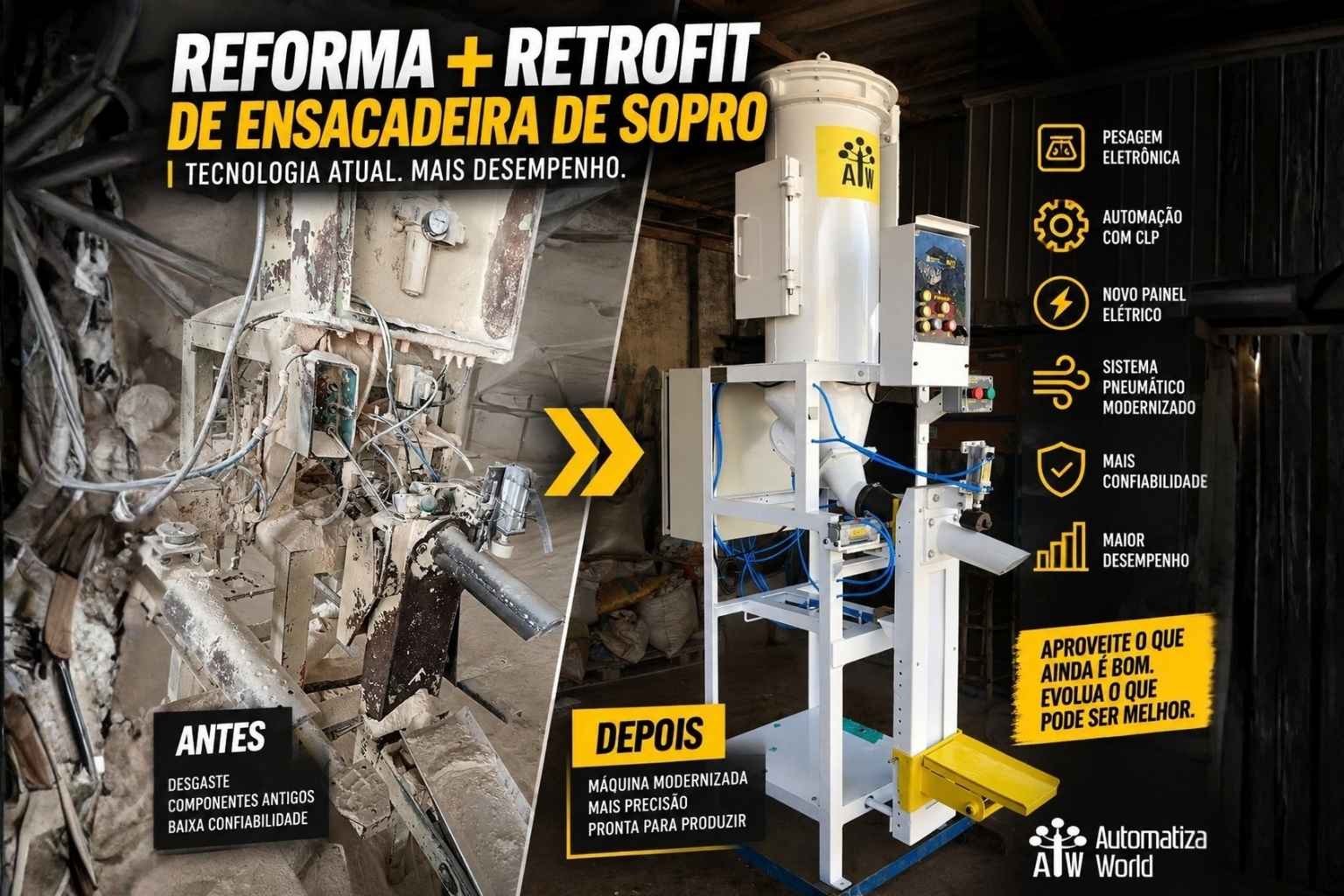 Reforma de ensacadeiras industriais quando vale a pena recuperar uma máquina